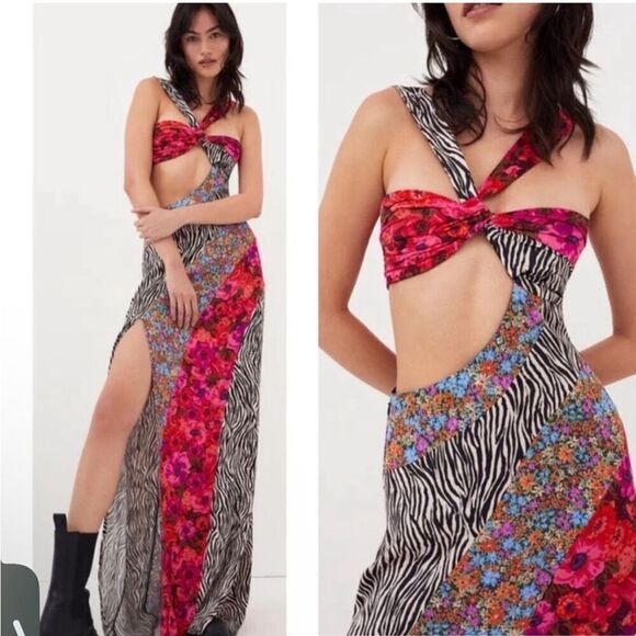 For Love And Lemons Rita Cut Out Maxi Dress NWT - Picture 2 of 16